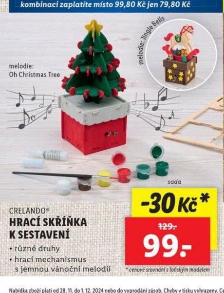 CRELANDO Hrací skříňka k sestavení