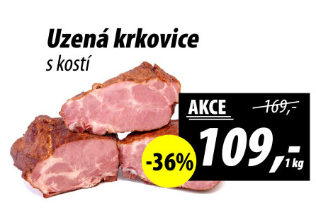 Uzená krkovice s kostí