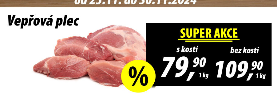 Vepřová plec s kostí