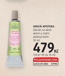 HAVLÍK APOTEKA Zázrak na akné denní a noční pleťový krém
