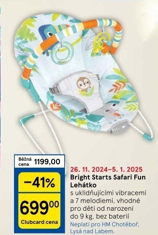 Dětské lehátko Bright Starts