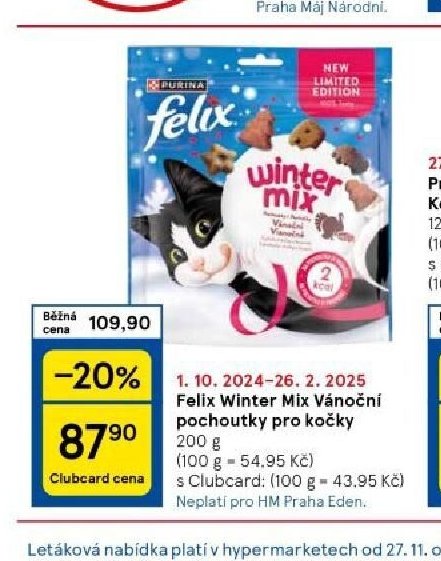 Felix Winter Mix Vánoční pochoutky pro kočky
