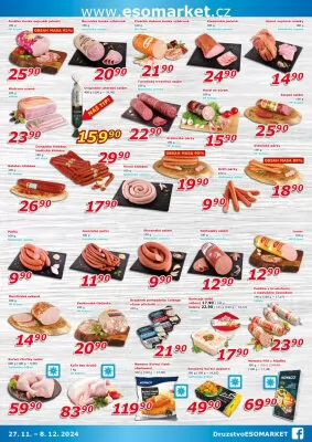 akční leták ESO MARKET 27.11.2024-8.12.2024