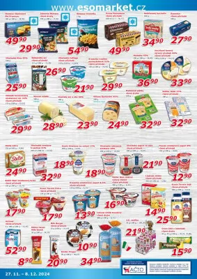 akční leták ESO MARKET 27.11.2024-8.12.2024