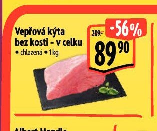 Vepřová kýta bez kosti - v celku