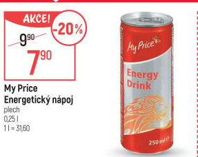 Energetický nápoj My Price