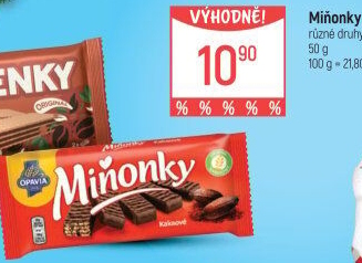 Oplatky Miňonky Opavia