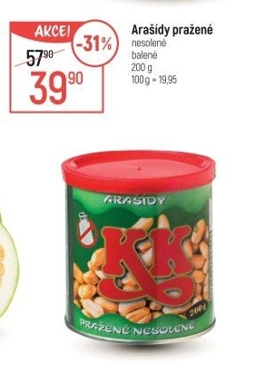 Pražené arašídy KK