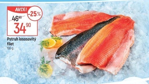 Pstruh lososovitý filety