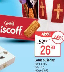 Sušenky Biscoff Lotus