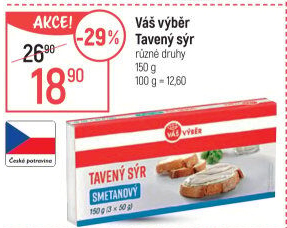 Tavený sýr Váš Výběr
