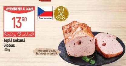 Teplá sekaná Globus