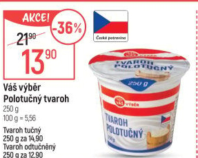 Tvaroh polotučný Váš výběr