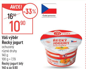 Jogurt řecký ochucený Váš Výběr