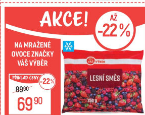 Lesní směs mražená Váš Výběr