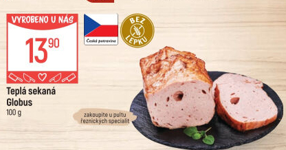 Teplá sekaná Globus