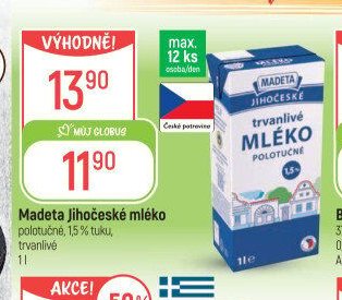 Madeta Jihočeské mléko