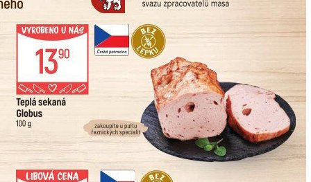 Teplá sekaná Globus