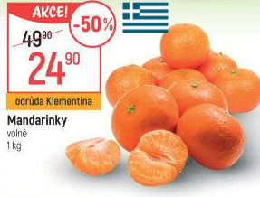 Mandarinky Klementinky