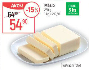 Máslo Mlékárna Pragolaktos