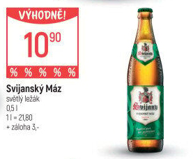 Pivo světlý ležák 11° Svijanský Máz Svijany