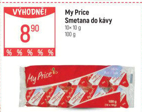 Smetánky do kávy My Price