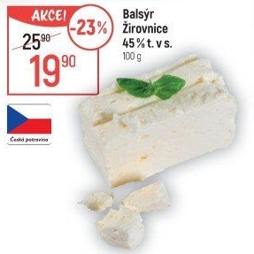 Sýr Balsýr Mlékárna Žirovnice