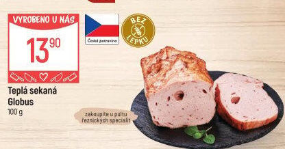 Teplá sekaná Globus