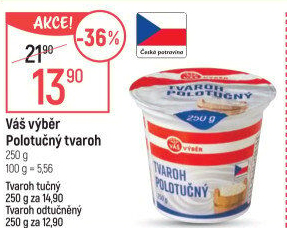 Tvaroh polotučný Váš výběr