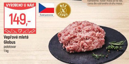 Vepřové mleté maso Globus
