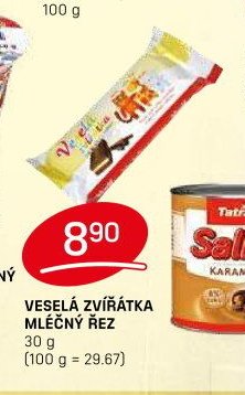 VESELÁ ZVÍŘÁTKA MLÉČNÝ ŘEZ