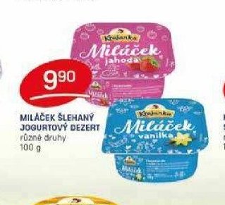 Miláček šlehaný jogurtový dezert
