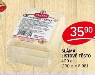 Sláma listové těsto
