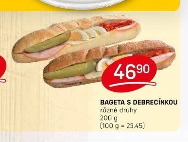Bageta s debrecínkou