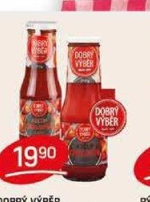 Dobrý výběr kečup ostrý, jemný