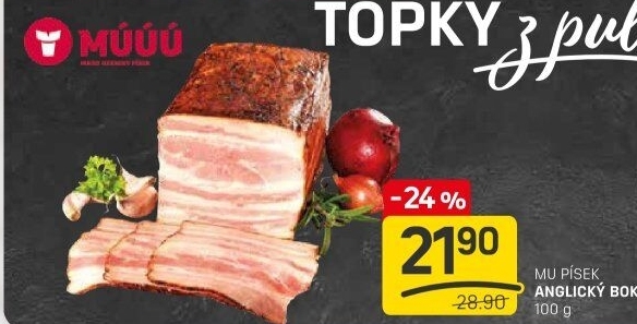 Anglický bok Maso uzeniny Písek
