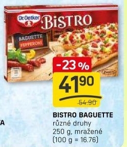 Bageta k rozpečení mražená Bistro Dr. Oetker
