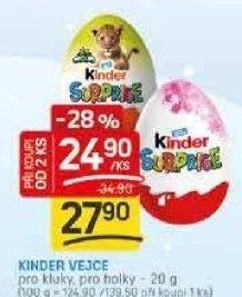 Čokoládové vajíčko s překvapením Kinder Surprise