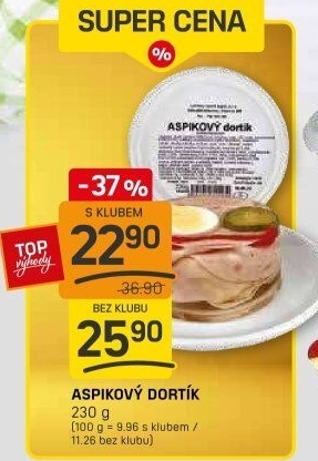 Dortík aspikový Lahůdky Vavřík