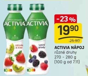 Jogurtový nápoj Activia Danone