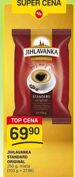 Mletá káva Standard Jihlavanka