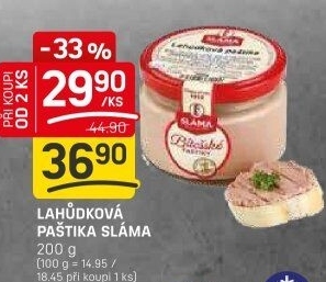 Paštika bítešská lahůdková Sláma