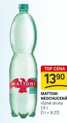 Přírodní voda Mattoni