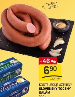 Salám slovenský točený Kostelecké uzeniny