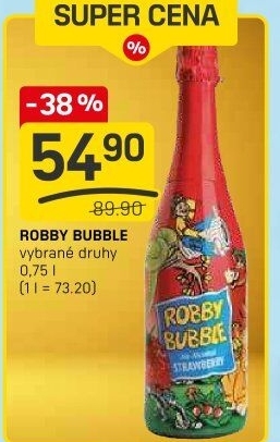 Sekt nealkoholický dětský Robby Bubble