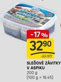 Sleďové závitky v aspiku Rybex
