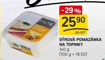 Sýrová pomazánka na topinky Lahůdky Vavřík