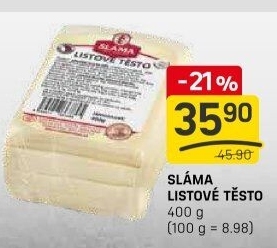 Těsto listové Sláma
