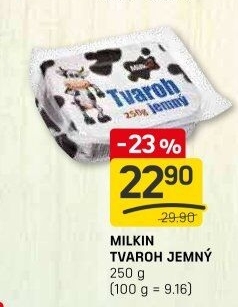 Tvaroh jemný Milkin