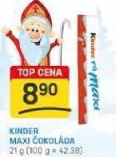 Tyčinka čokoládová mléčná Maxi Kinder